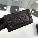 CC Lambskin Leather Classic Wallet Black