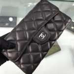 CC Lambskin Leather Classic Wallet Black