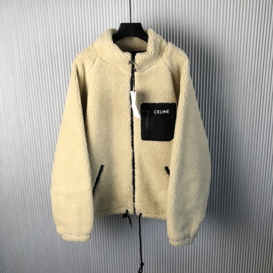 Celine hooded jacket in jersey fleece