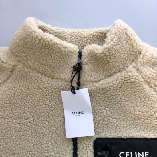 Celine hooded jacket in jersey fleece