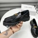 Celine Margaret Loafer with Triomphe Chain in Polished Bull