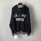 Celine college hooded sweater in wool navy