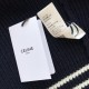 Celine college hooded sweater in wool navy