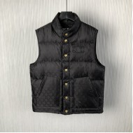 Celine quilted blouson jacket in monogram nylon black