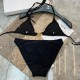 Celine Triomphe Swimsuit in Matte Jersey Black