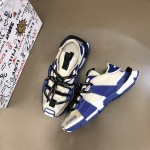 Dolce & Gabbana DG Mixed-material Space Sneakers Blue