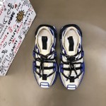 Dolce & Gabbana DG Mixed-material Space Sneakers Blue