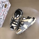 Dolce & Gabbana DG Mixed-material Space Sneakers Grey