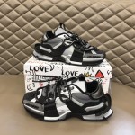 Dolce & Gabbana DG Mixed-material Space Sneakers Silver