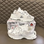 Dolce & Gabbana DG Mixed-material Space Sneakers White