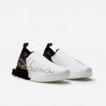 Dolce & Gabbana Stretch Mesh Sorrento Sneakers White/Black