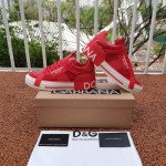 Dolce & Gabbana DG Mixed-material Custom 2.Zero sneakers Red