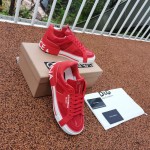 Dolce & Gabbana DG Mixed-material Custom 2.Zero sneakers Red