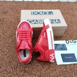 Dolce & Gabbana DG Mixed-material Custom 2.Zero sneakers Red