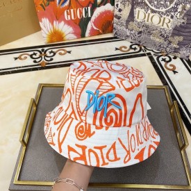 Dior And Shawn Bucket Hat Orange