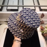 Dior And Shawn Oblique Bucket Hat Blue