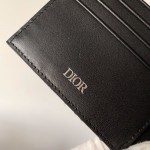 Dior Oblique Compact Wallet Men Blue