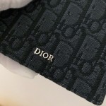 Dior Oblique Compact Wallet Men Black