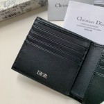 Dior Oblique Compact Wallet Men Black