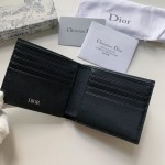 Dior Oblique Compact Wallet Men Black