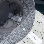 Dior Oblique Large Brim Bucket Hat Grey