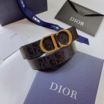 Dior Oblique Galaxy Leather and Smooth Calfskin 35 MM Black