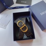 Dior Oblique Galaxy Leather and Smooth Calfskin 35 MM Black