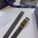 Dior Oblique Galaxy Leather and Smooth Calfskin 35 MM Black