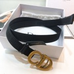 Dior Saddle Nylon Belt Black