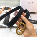 Dior Saddle Nylon Belt Black