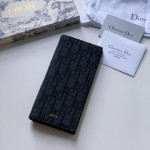 Dior Vertical Long Wallet Men Black