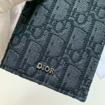 Dior Vertical Long Wallet Men Black