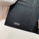 Dior Vertical Long Wallet Men Black