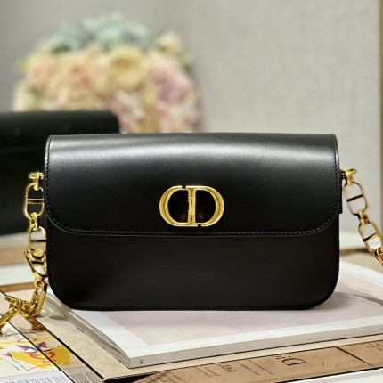 Dior 30 Montaigne Avenue Bag Black Box Calfskin