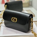 Dior 30 Montaigne Avenue Bag Black Box Calfskin