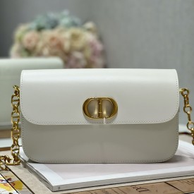 Dior 30 Montaigne Avenue Bag White Box Calfskin