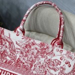 Dior Book Tote Bag Peony