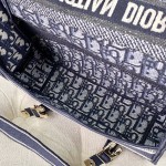 Small Diorcamp Bag Blue Dior Oblique Embroidery