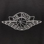 Air Dior Cotton T shirt Air Jordan x Dior Tee Black