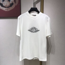 Air Dior Cotton T shirt Air Jordan x Dior Tee White