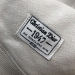 Dior CD 1947 Hooded Sweatshirt Beige Cotton Fleece