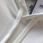 Dior CD 1947 Hooded Sweatshirt White Cotton Fleece