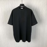 DIOR AND STONE ISLAND T-Shirt Oversized Fit Black Cotton Jersey