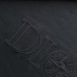 DIOR AND STONE ISLAND T-Shirt Oversized Fit Black Cotton Jersey