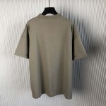 DIOR AND STONE ISLAND T-Shirt Oversized Fit Grey Cotton Jersey