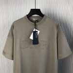 DIOR AND STONE ISLAND T-Shirt Oversized Fit Grey Cotton Jersey