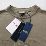 DIOR AND STONE ISLAND T-Shirt Oversized Fit Grey Cotton Jersey