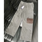 DIOR AND STONE ISLAND Cargo Jeans Black Cotton Canvas