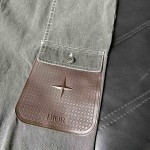 DIOR AND STONE ISLAND Cargo Jeans Black Cotton Canvas