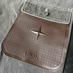 DIOR AND STONE ISLAND Cargo Jeans Black Cotton Canvas